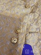 img 1 attached to Exquisite Ethnic Handwork Embroidered Sherwani Clothing Sets for Boys review by Sam Dhungana