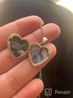 img 1 attached to Soulmeet Sunflower Locket Necklace - Heart Shape With Picture Holder, Customizable Sterling Silver/Gold Jewelry For Personalization, Keep Your Loved Ones Close review by John Thawngzauk