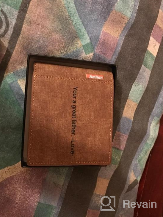 img 1 attached to Mens Wallet Wallets Bifold Fathers Men's Accessories and Wallets, Card Cases & Money Organizers review by Brent Saake