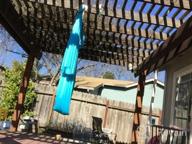 img 1 attached to Aerial Yoga Hammock: 5.5 Yards Swing For Home Fitness With Carabiner, Daisy Chain & Pose Guide - Wellsem review by John Benjamin