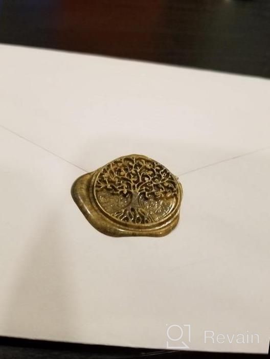 img 1 attached to 6-Piece Botanical Wax Seal Stamp Heads Set: Vintage Eucalyptus Seals For Wedding Envelopes & Invitations review by Valerie Harper