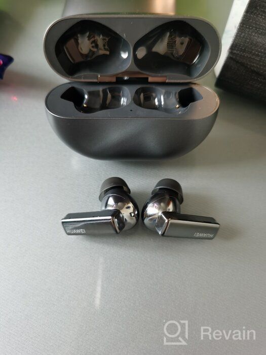 img 2 attached to 🎧 Huawei FreeBuds Pro Earbuds with Advanced Noise Cancellation, Bluetooth 5.2, and 3-Mic System for iOS and Android (Carbon Black) review by Ha Joon