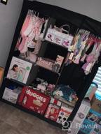 img 1 attached to Organize Your Closet In Style With UDEAR Portable Wardrobe - 6 Shelves, 2 Hanging Sections & 4 Side Pockets! review by Duane Mann