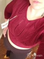 img 1 attached to Edgy And Chic: PrettyGuide'S Eyelet Cable Lace Up Cropped Sweater For Women review by Jasmine Brown