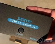 картинка 1 прикреплена к отзыву SGEYR 3-портовый разветвитель HDMI 2.0 - Металлический селектор HDMI с ИК-пультом дистанционного управления для Ultra HD 4K @ 60Hz, 3D, 2160P и 1080P - Совместимость с HDCP 2.2 - Переключатель HDMI 3 в 1 от Rashid Summers
