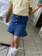 img 1 attached to 👧 Umeyda Ameyda Girls' Denim Skirt: Classic Style for Fashionable Little Ladies review by Chris Hall