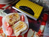 img 3 attached to Sandwich maker Kitfort KT-1609 Panini Maker, red review by Czesawa Baran ᠌