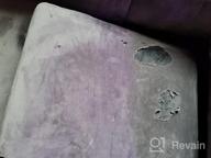img 1 attached to H.VERSAILTEX Velvet Stretch Couch Cushion Cover Plush Cushion Slipcover For Chair Cushion Furniture Protector Seat Cushion Sofa Cover With Elastic Bottom Washable (1 Pack, Taupe) review by Natasha Williams