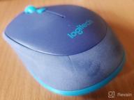 img 1 attached to Logitech M535 Bluetooth Mouse - Compact Wireless Mouse with 10-Month Battery Life, Compatible with Windows, Mac OS, Chrome, Android, Blue review by Virot Mon ᠌