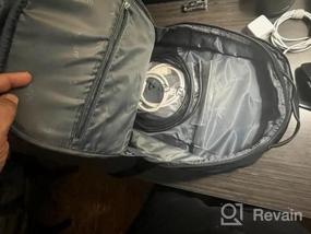 img 5 attached to Черный рюкзак для деловых поездок для мужчин, одобренная авиакомпанией сумка для ноутбука Mancro с 15,6-дюймовым отделением для компьютера, сумки для студентов колледжа для школы и путешествий, идеальный подарок для мужчин