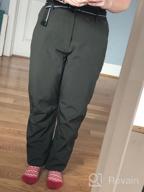 img 1 attached to Winter Snow Pants For Women - Waterproof, Insulated, Fleece-Lined, Soft Shell Outdoor Travel And Skiing Pant review by Leah Gomez