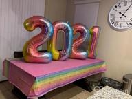 img 1 attached to 40 Inch Large Reusable Foil Number Balloons For 1St, 2Nd, 10Th, 12Th, 20Th, 21St & 22Nd Birthday Decorations - Blue review by Michael Kosack