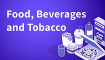bebidas alimentares e tabaco logotipo