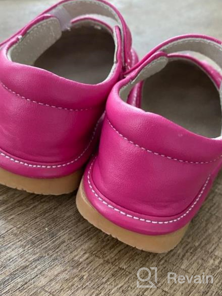 img 1 attached to UBELLA Toddler Sandals with Removable Squeakers - Girls' Flats Shoes review by Charles Purnell