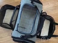 img 1 attached to Expandable Airline Approved Pet Carrier Bag For Cats And Small Dogs With Fleece Pad By Siivton review by Andre Young