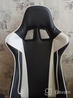 img 1 attached to Computer chair Everprof Lotus S6 gaming, upholstery: imitation leather, color: black/white review by Jnis Stepi ᠌
