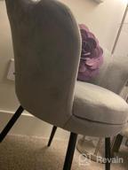 img 1 attached to Teal Velvet Accent Chair With Gold Legs - Comfortable Upholstered Lotus Armchair Single Sofa review by Corey Milton