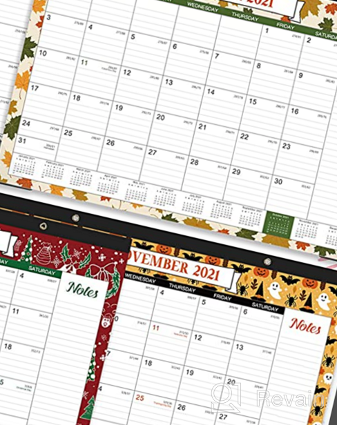 img 1 attached to Stay Organized In 2023 With Our Premium Desk Calendar - 12 Monthly Themes, Large Ruled Blocks & Durable Corner Protectors review by Ryan Cornelison
