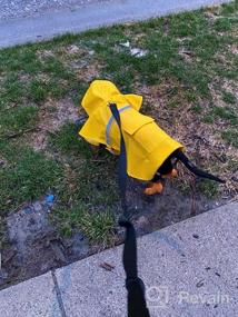 img 6 attached to Stylish & Safe Dog Raincoat - NINEMAX Adjustable Pet Jacket With Reflective Strip For Medium To Large Dogs