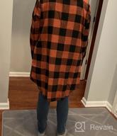 img 1 attached to Women'S Color Block Plaid Shacket Jacket V Neck Button Down Blouse Tops Flannel Shirt Jackets Coats review by Tyler Munajj