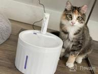 img 1 attached to SEDIOSO Ultra Quiet Cat Water Fountain With Smart LED Light And Adjustable Height - 84Oz/2.5L Capacity Automatic Pet Water Dispenser (Model L) review by Christian Bennett