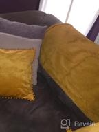 картинка 1 прикреплена к отзыву Set Of 2 Super Soft Plush Decorative Velvet Pillow Covers For Home And Sofa, 18X18 Inches, Light Grey By Deconovo от Jamal Murph