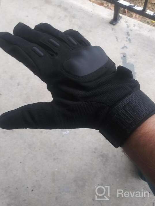 img 1 attached to TAC9ER Kevlar Lined Tactical Gloves: Full Hand Protection, Cut & Temperature Resistant, Touchscreen Friendly For Men & Women review by Vivian Eker