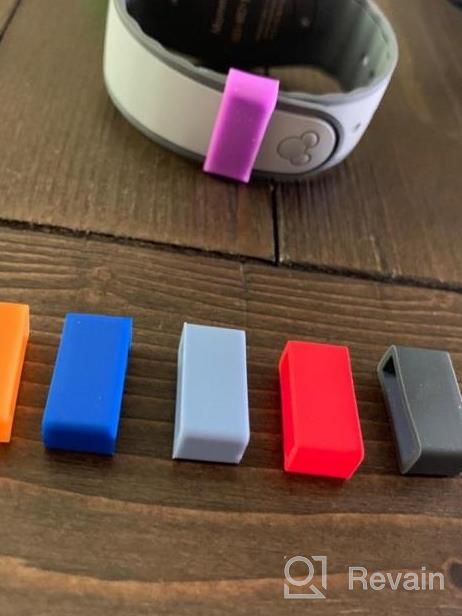 img 1 attached to 11 Pack Magic Band Protectors: Multi-Color Smart Watch Security Bands For Fitbit Charge, Charge HR, Garmin Vivofit, Disney Magic Band 2.0 & More review by Carlos Deuschle