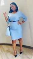 img 1 attached to Look Chic And Professional In MUXXN Women'S Sweetheart Neck Pencil Dress review by Andrew Burnside