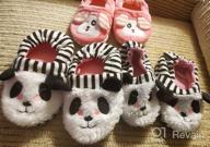 img 1 attached to Estamico Toddler Boy's Cozy Plush Slippers | Cartoon Warm Winter House Shoes review by Rafael Calderon