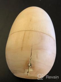 img 4 attached to 6 Fillable Unfinished Wooden Eggs 2.75 Inches