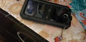 img 6 attached to Сверхпрочный водонепроницаемый чехол Marrkey для iPhone 6S — защитный чехол военного класса для всего тела со встроенным экраном, ударопрочный чехол Defender черного цвета