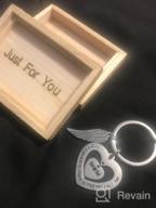 img 1 attached to Personalized Keychain For Women - Mother'S Day Gift, Inspirational Keyring With SANNYRA Motivational Quote review by Kim Kajer