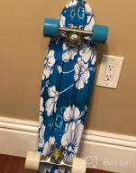 img 1 attached to 27" Skateboard For Kids & Adults - Beginner To Pro Shortboard With Interchangeable Wheels review by Joshua Days