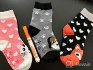 img 1 attached to 🧦 SDBING Children's Fuzzy Grip Socks: Cozy, Non-Slip Winter Slipper Socks for Boys and Girls review by Stephanie Armijo