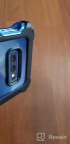 img 6 attached to Серия Poetic Guardian Samsung Galaxy S10E 2019 Прочный прозрачный чехол со встроенной защитной пленкой для экрана, гибридный бампер для всего тела для беспроводной зарядки, черный