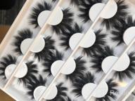 img 1 attached to Newcally False Eyelashes 20MM Dramatic Faux Mink Lashes Pack Wispy Long Fake Eyelashes Thick Volume Fluffy Strip Eye Lashes 12 Pairs Multipack review by Crystal Wille