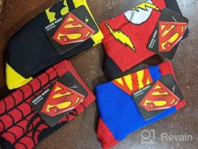 img 6 attached to Веселые и удобные детские носки с мультяшным дизайном для 3-6-летних – Супермен, Человек-паук, Бэтмен, Флэш!