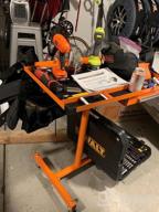 img 1 attached to Hassle-Free Workstation: Aain Heavy-Duty Adjustable Tray With Rolling Wheels In Orange review by Timothy Spinner