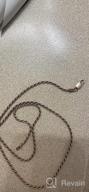 img 1 attached to 2mm Diamond Cut Rope Chain Necklace in Sterling Silver - Italian Made review by Wendy Owens