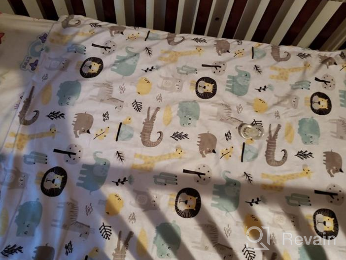 img 1 attached to Get Adorable And Soft BORITAR Baby Blanket With Double Layer Dotted Backing And Snow Mountain Animal Print - Perfect For Stroller, Crib, And Shower Gifts! review by David Cronin