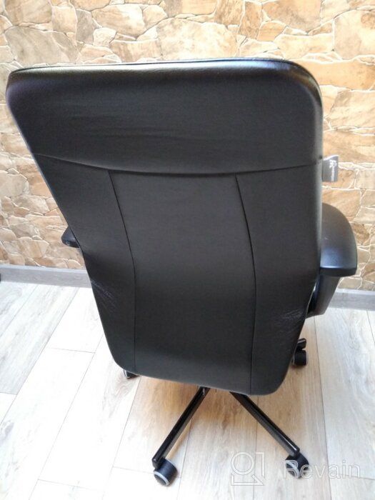 img 2 attached to Optimized Search: CH-605 Office Computer Chair with PU Leather Upholstery in Black review by Mateusz Mate ᠌