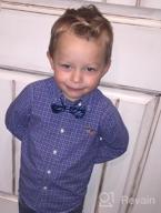 img 1 attached to 👔 Striped Woven Microfiber Pre Tied Bow Ties for Boys - Retreez Accessories review by Sean Lafond
