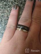 картинка 1 прикреплена к отзыву Брачное кольцо TIGRADE из черного титана - круглое, высоко полированное кольцо шириной 2 мм, 4 мм, 6 мм, 8 мм - размеры от 3 до 14,5. от Christopher Holker