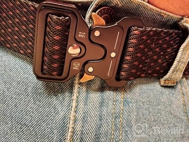 img 1 attached to Military Quick Release Heavy Duty Men's Belt - MOZETO Tactical Accessories review by Olubanjo Triantafilou