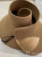 img 1 attached to Stay Stylish And Sun-Safe: FURTALK'S Wide Brim Straw Sun Visor Hats For Women review by Will Moorehead