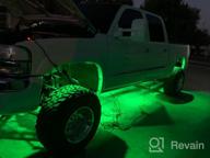 img 1 attached to Enhance Your Ride With MICTUNING C2 Curved RGBW LED Rock Lights - 12 Pods Underglow Multicolor Neon Light Kit With Bluetooth Controller, Music Mode, And Wiring Switch review by Jose Ortega