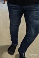 img 1 attached to Women'S Skinny Moto Jeggings Denim Slim Fit Mid Rise Stretch Pencil Pants review by Dave Sidhu