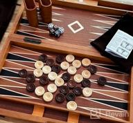 img 1 attached to Premium Wooden Backgammon Set - Classic Board Game For Kids And Adults, With Foldable Design And Strategic Gameplay - Introducing The Woodronic 17 review by Jeff Richmond