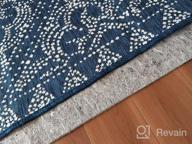 img 1 attached to RUGPADUSA - Dual Surface - 7'X10' - 3/8" Thick - Felt + Rubber - Enhanced Non-Slip Rug Pad - Adds Comfort And Protection - For Hard Surface Floors review by Delos Rodeo